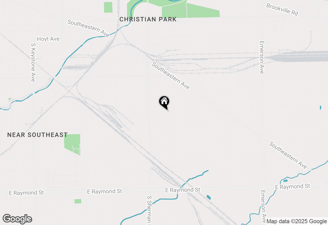 Map of 3909 Aloda Street, Indianapolis, IN 46203