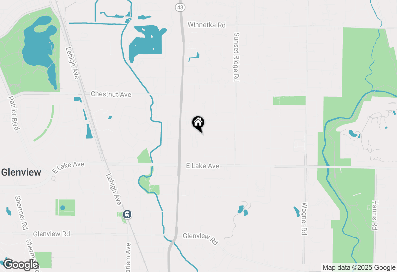 Map of 1501 Topp Lane #B, Glenview, IL 60025