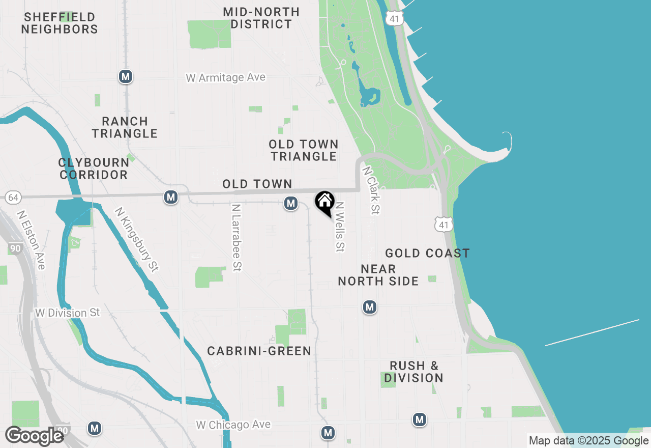 Map of 1448 N Wieland #2, Chicago, IL 60610