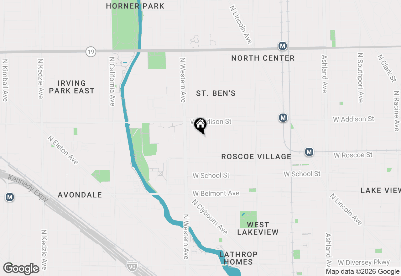 Map of 3502 N Oakley Avenue, Chicago, IL 60618