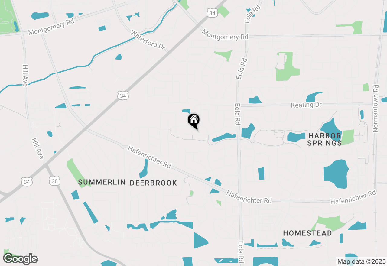 Map of 2258 Halsted Lane, Aurora, IL 60503