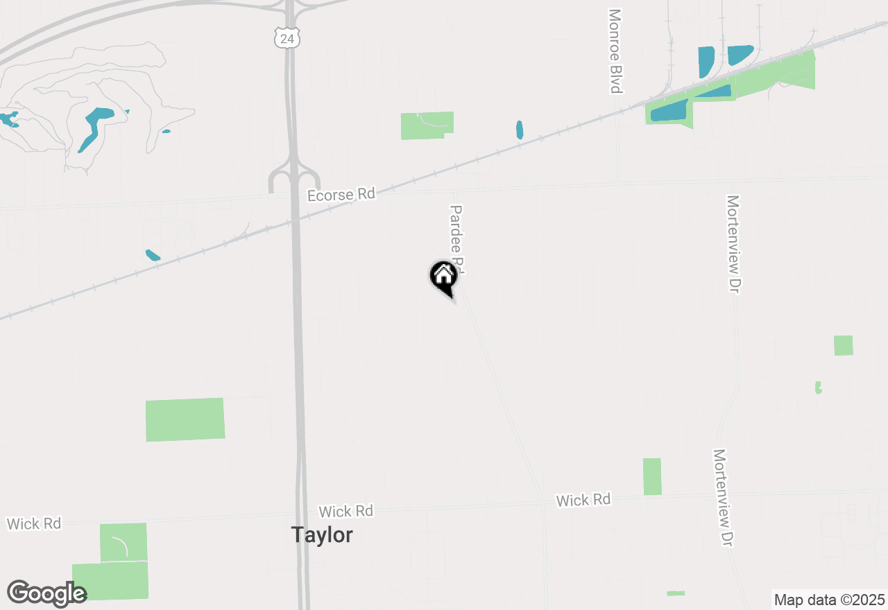 Map of 7977 Birch Street, Taylor, MI 48180