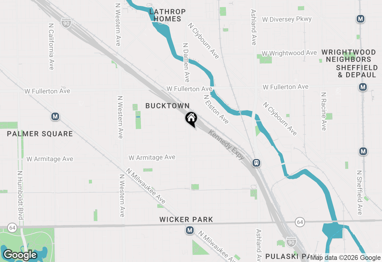Map of 2129 N Damen Avenue #4S, Chicago, IL 60647