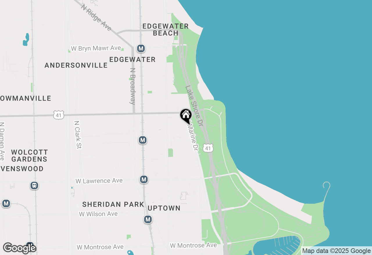 Map of 5052 N Marine Drive #B8, Chicago, IL 60640