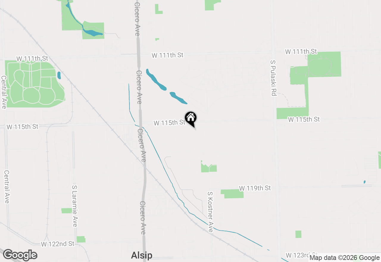 Map of 11531 S Kolmar Avenue, Alsip, IL 60803