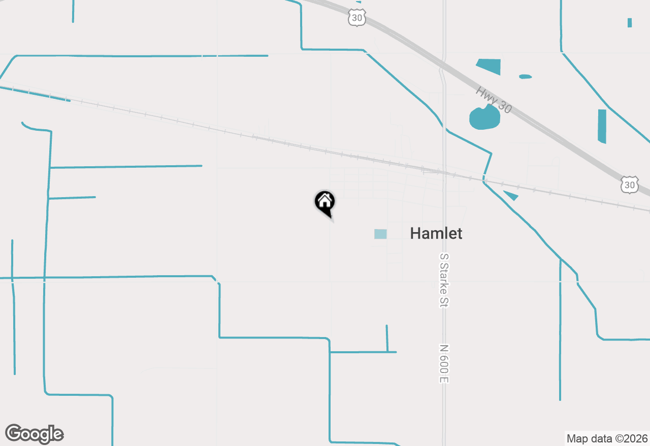 Map of 202 S Jefferson Street, Hamlet, IN 46532