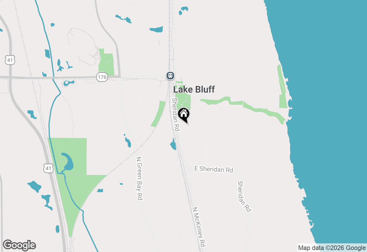 Map of 6 E Witchwood Lane, Lake Bluff, IL 60044