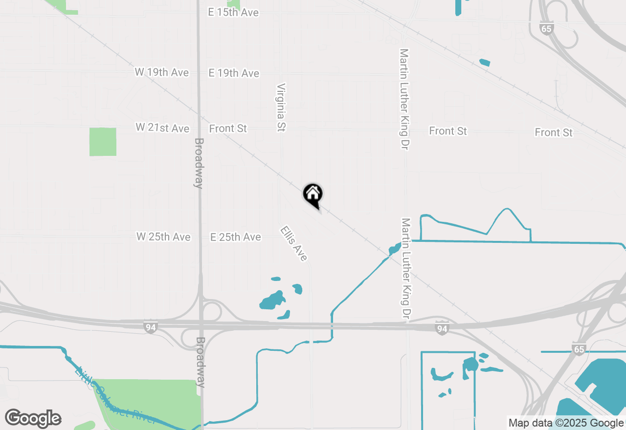 Map of 2355 Rhode Island Street, Gary, IN 46407