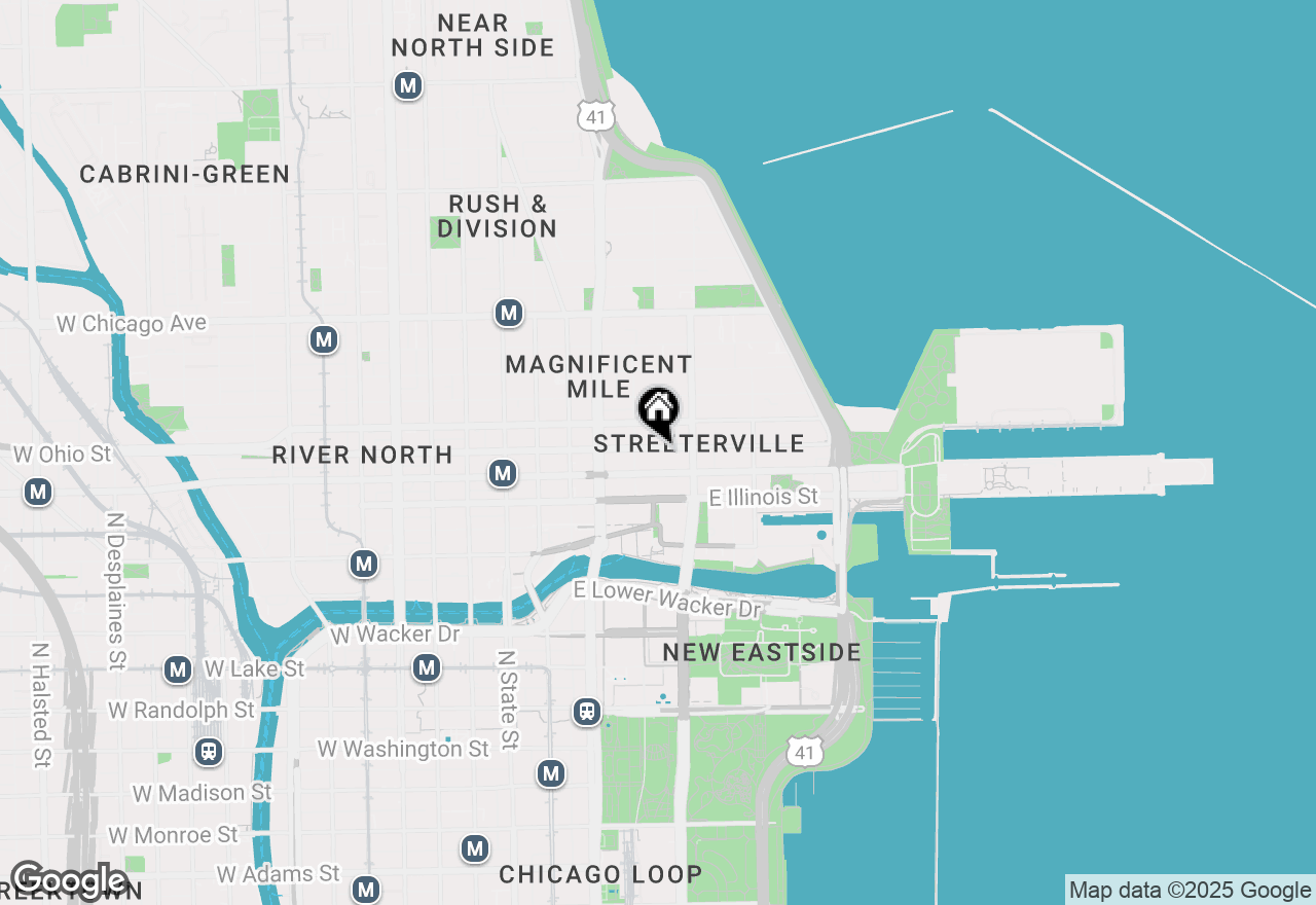 Map of 211 E Ohio Street #2011, Chicago, IL 60611