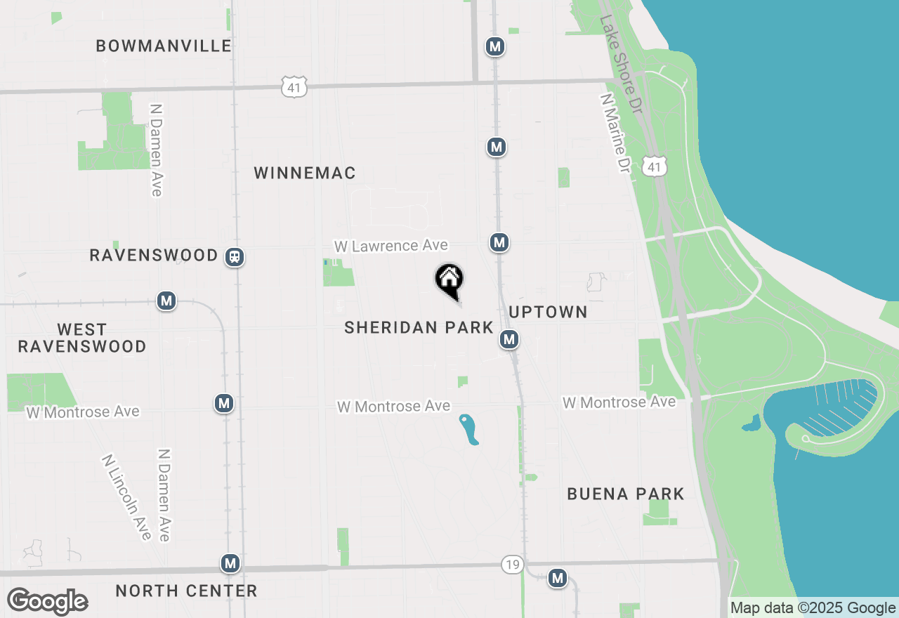 Map of 4622 N Magnolia Avenue #2N, Chicago, IL 60640