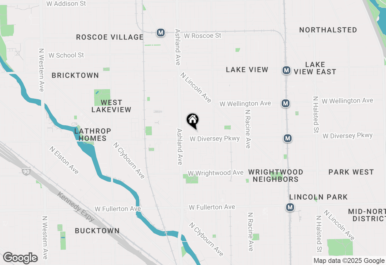 Map of 1515 W Wolfram Street, Chicago, IL 60657