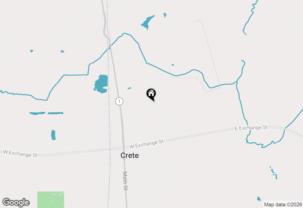 Map of 2 Rohe Lane, Crete, IL 60417