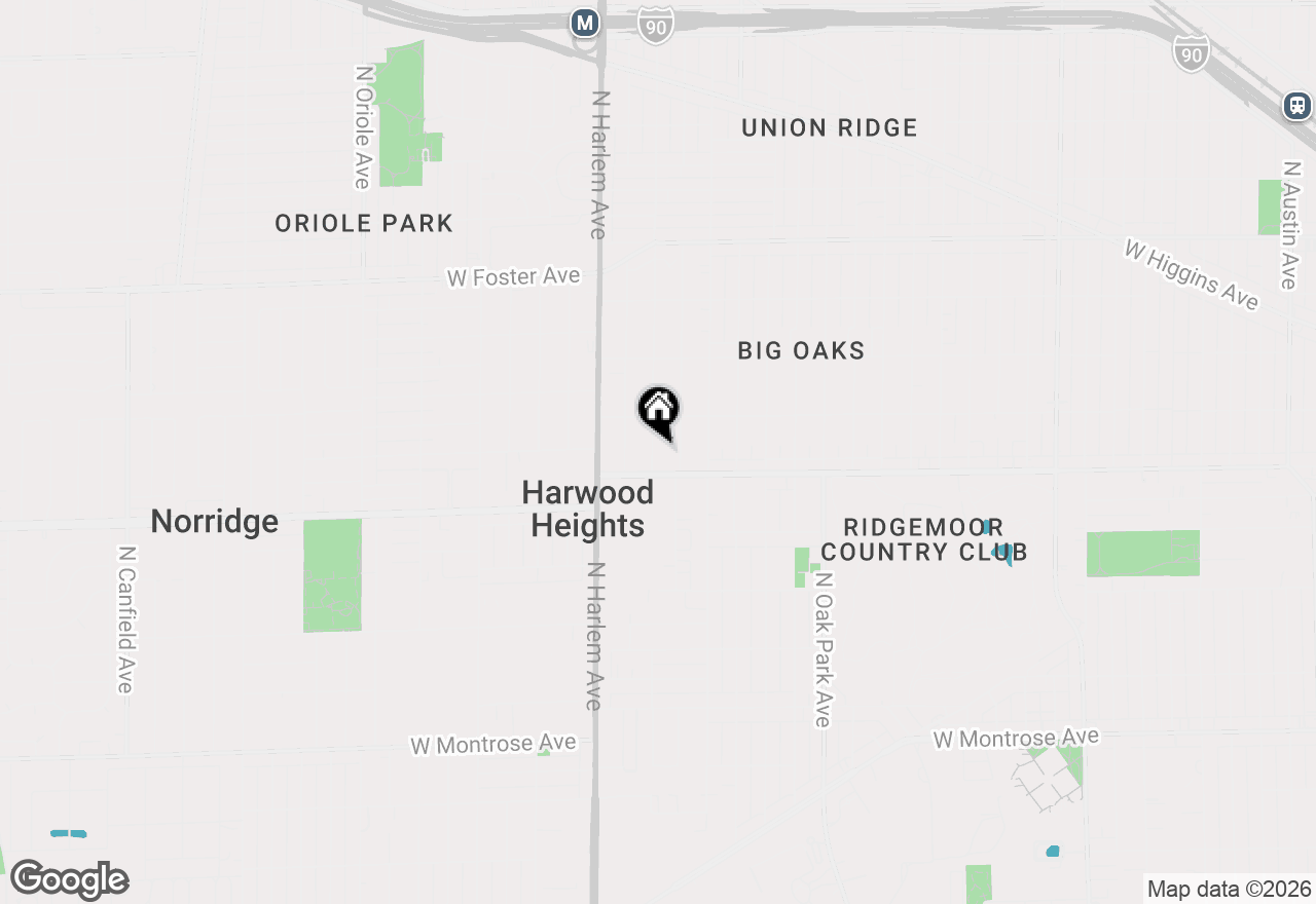 Map of 4821 N Mont Clare Avenue, Chicago, IL 60656