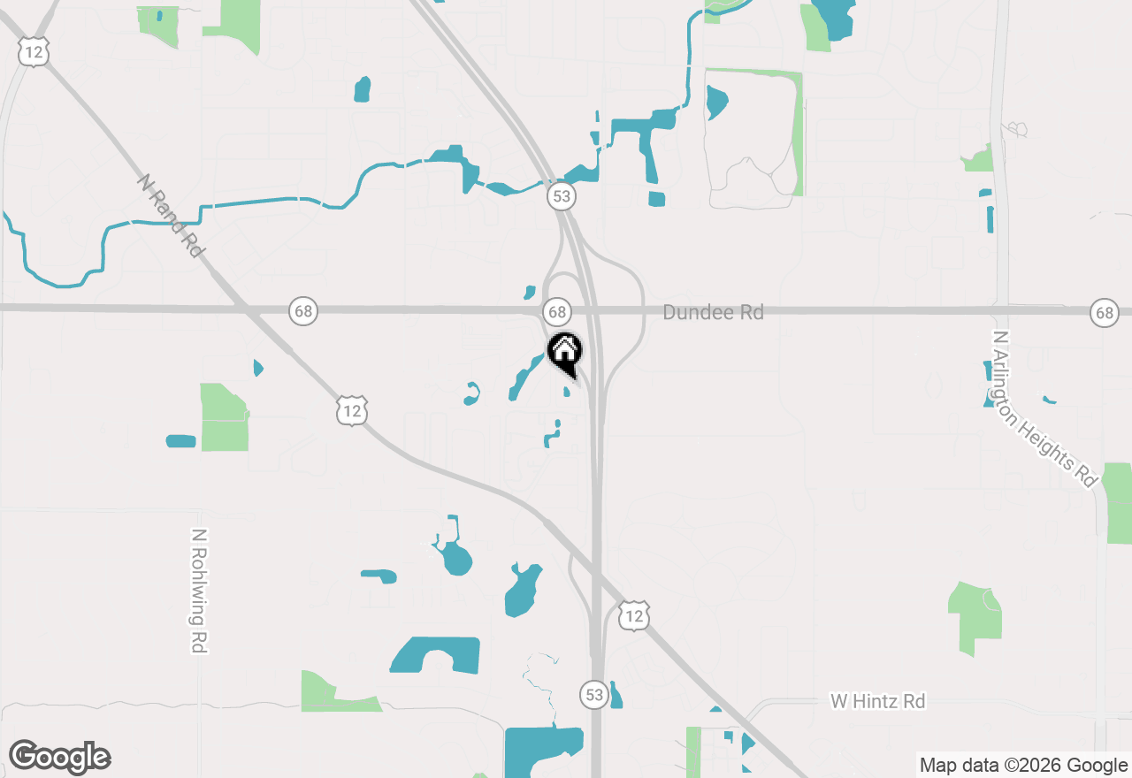 Map of 1412 Carol Court #1B, Palatine, IL 60074