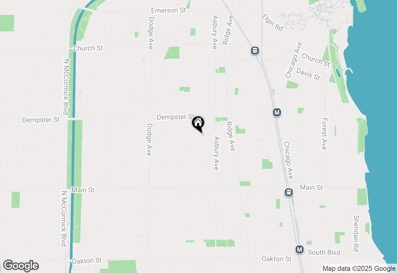 Map of 1142 Wesley Avenue, Evanston, IL 60202