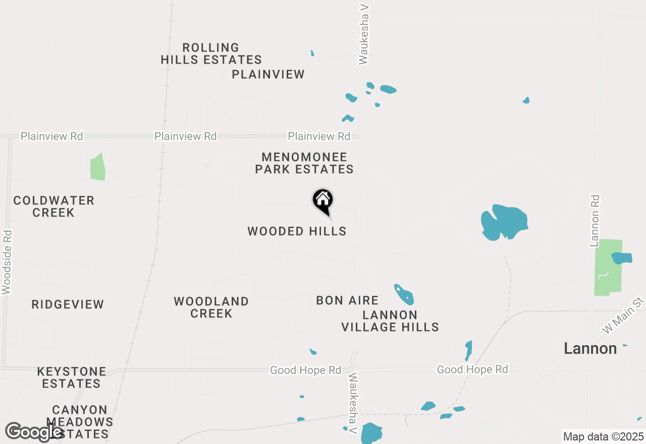 Map of N76W22140 Cherry Hill Rd, Lisbon, WI 53089
