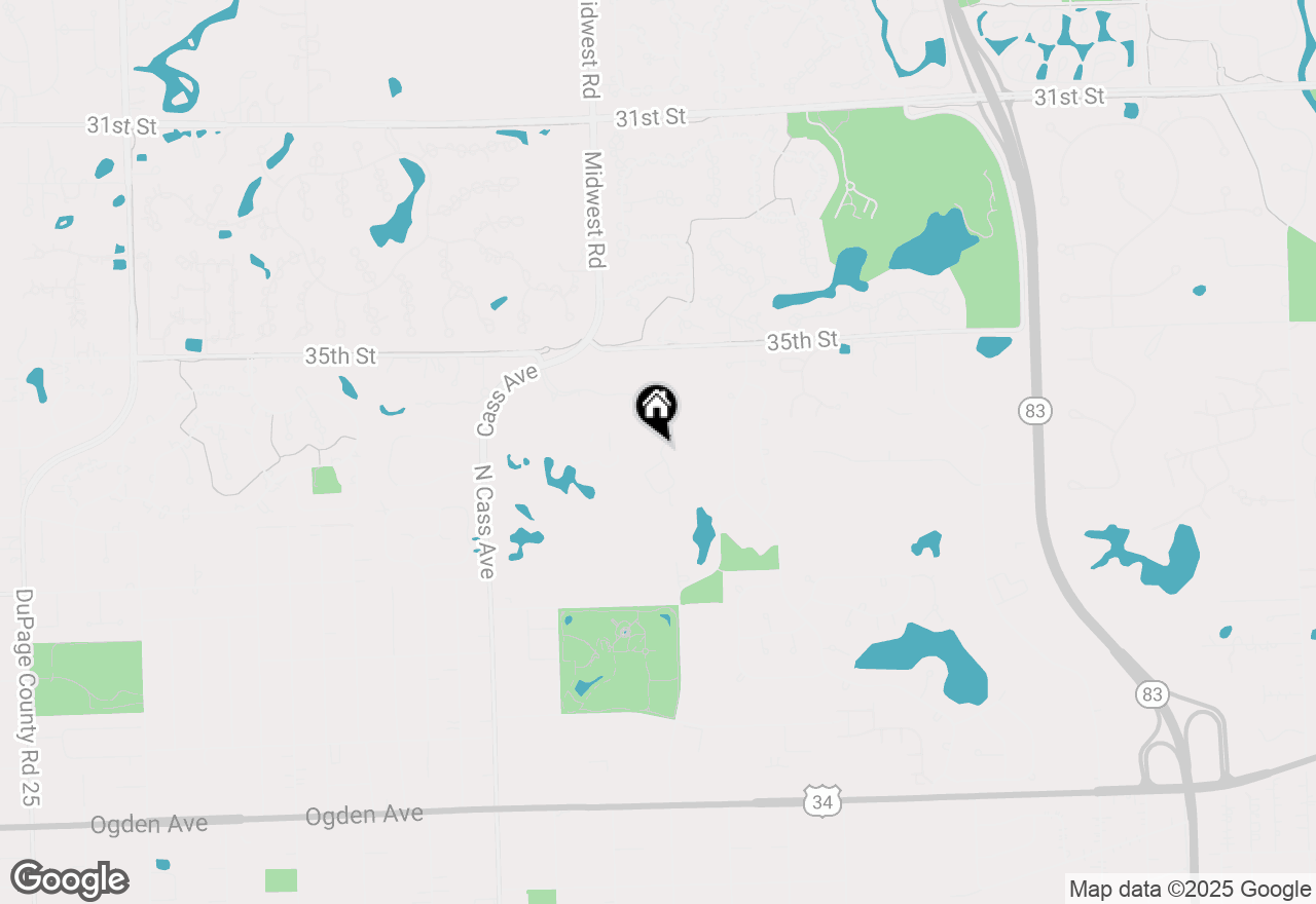 Map of 8 Willowcrest Drive, Oak Brook, IL 60523