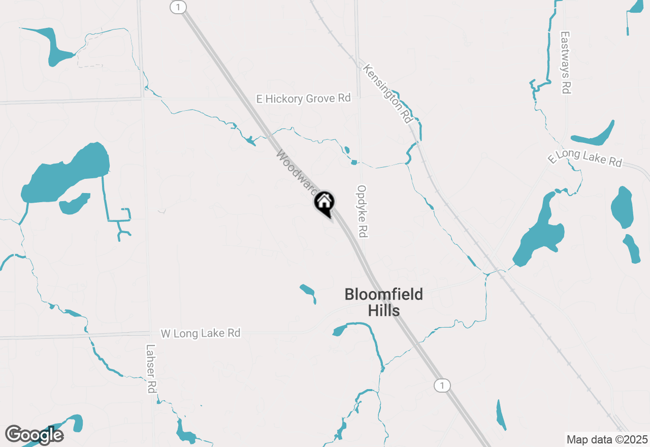 Map of 965 Bloomfield Woods, Bloomfield Hills, MI 48304