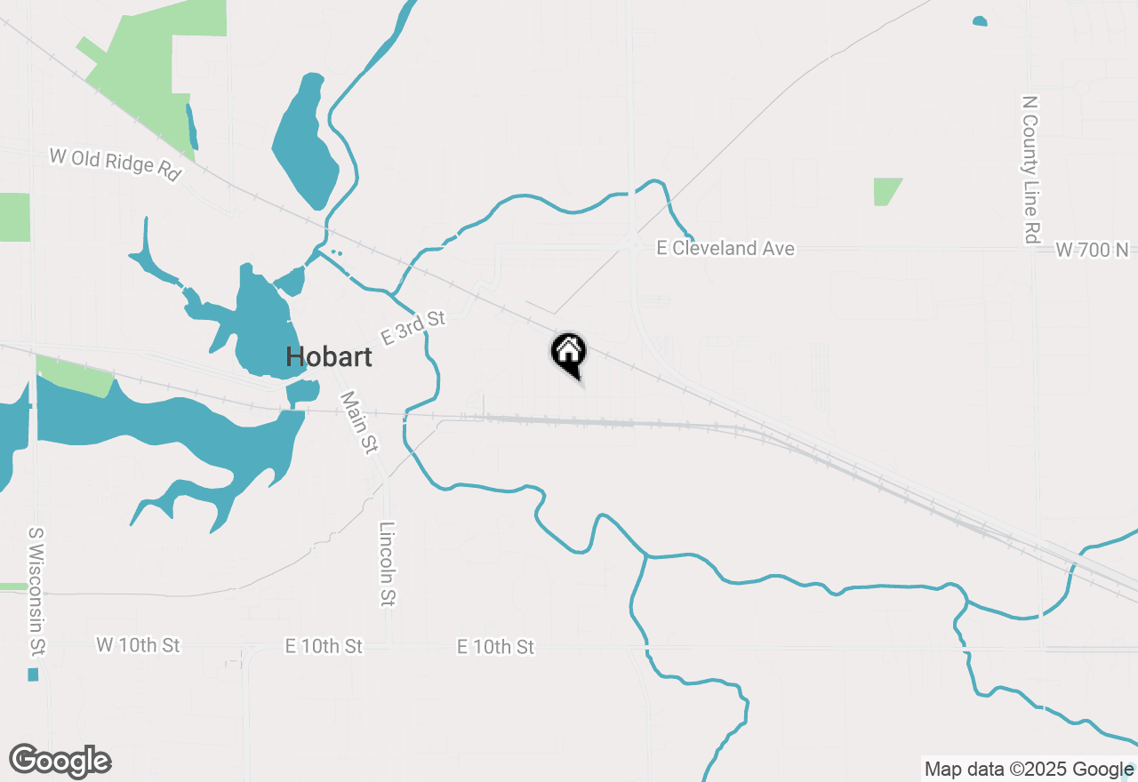 Map of 1416 E 5th Street, Hobart, IN 46342