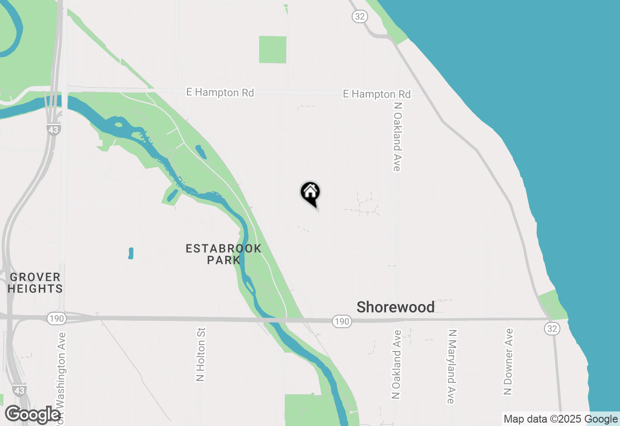 Map of 4419 N Ardmore Ave, Shorewood, WI 53211