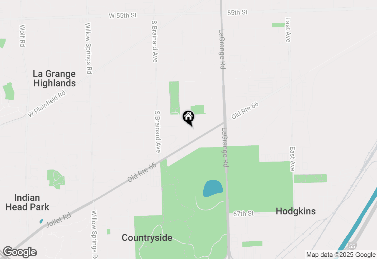 Map of 6148 Kensington Avenue #1A, Countryside, IL 60525