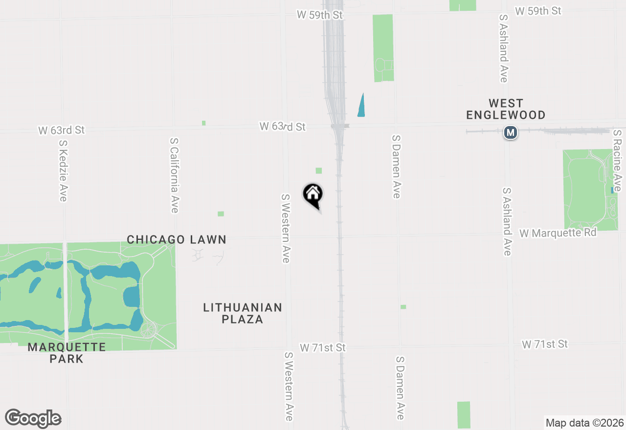 Map of 6610 S Oakley Avenue, Chicago, IL 60636