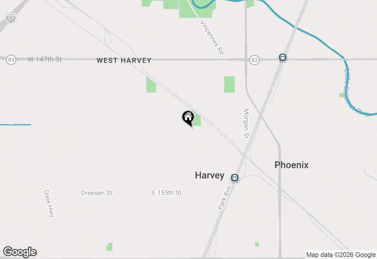 Map of 15106 Lexington Avenue, Harvey, IL 60426