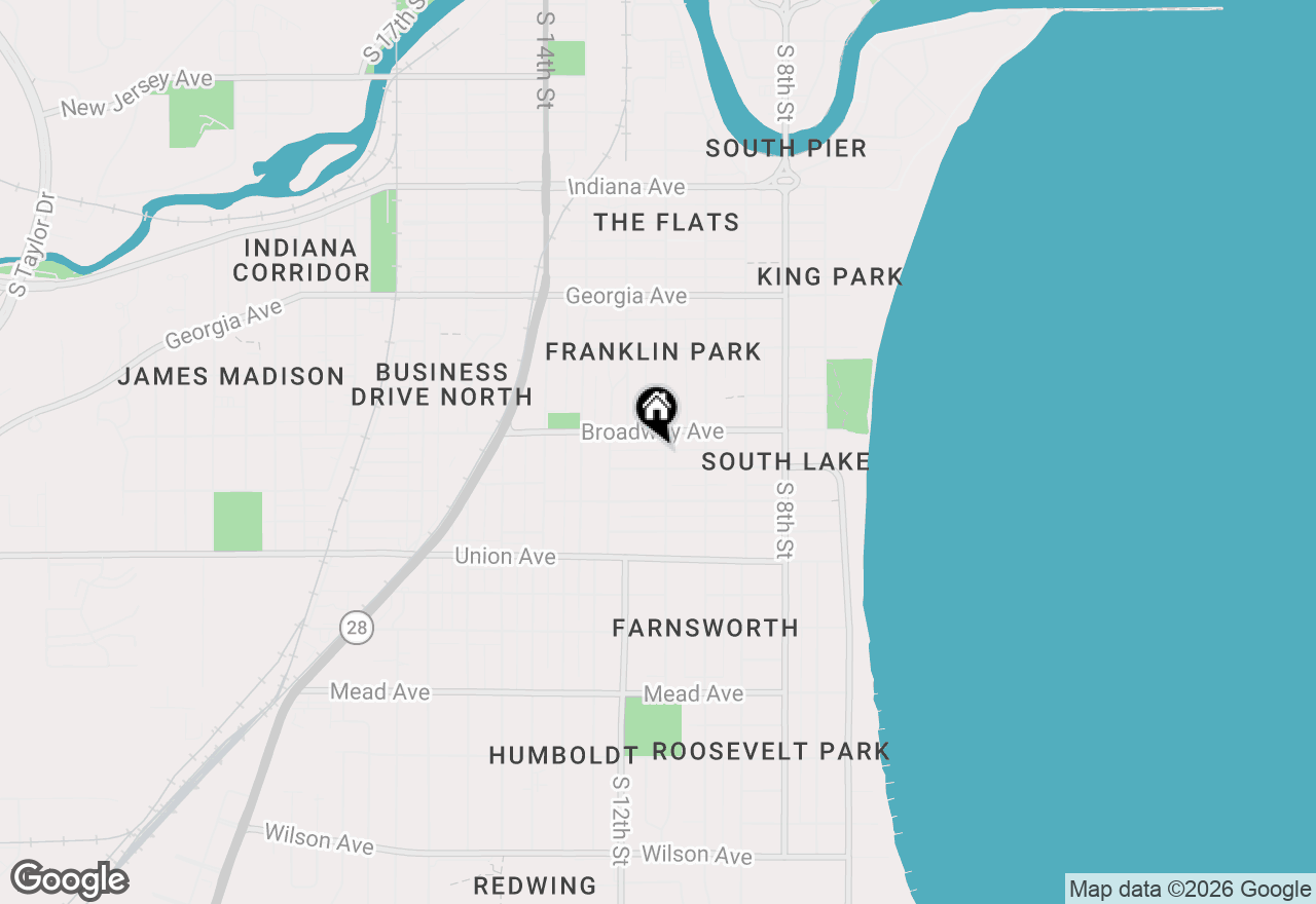 Map of 1720 S 11th St #LOWER, Sheboygan, WI 53081