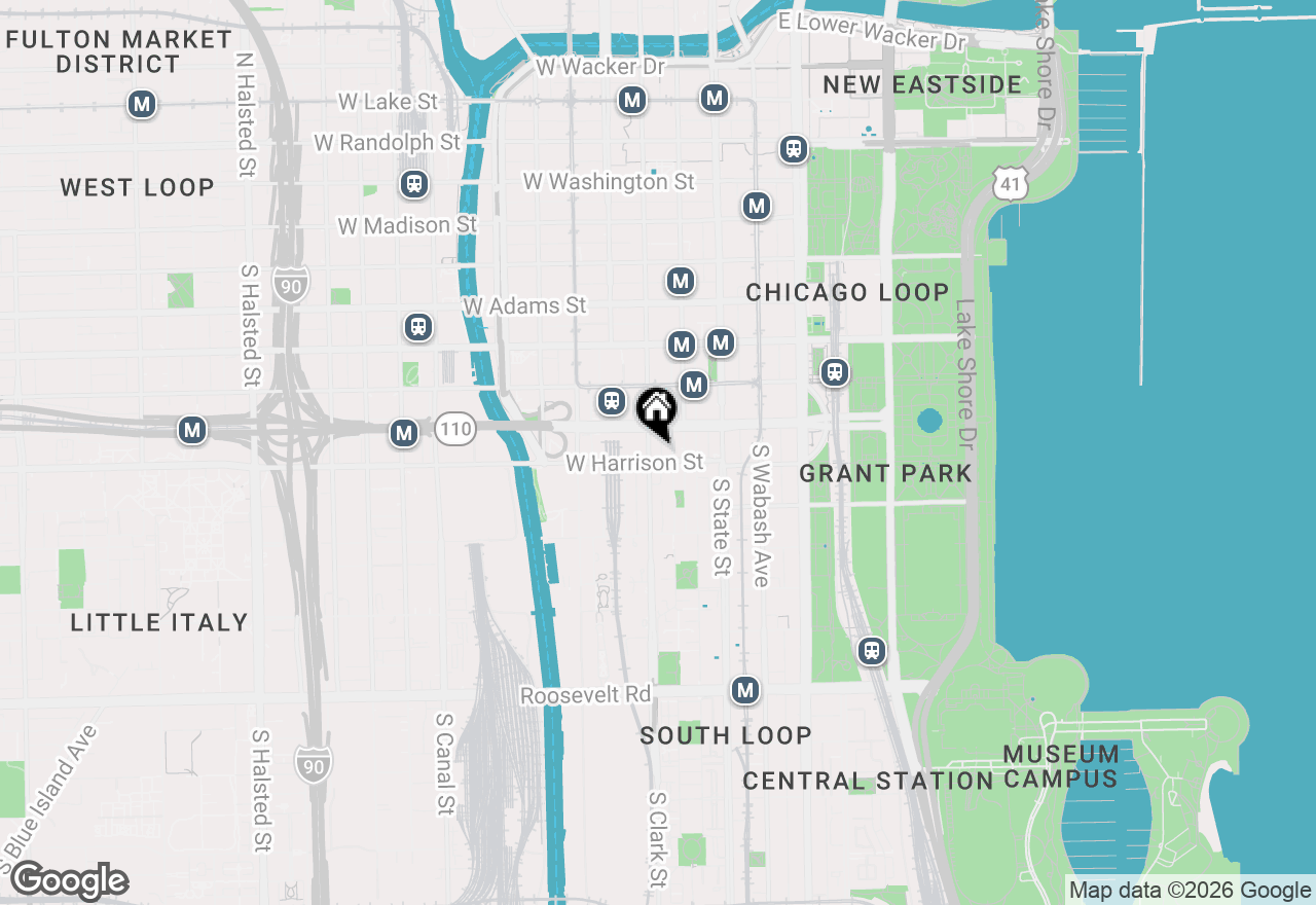 Map of 547 S Clark Street #1403, Chicago, IL 60605