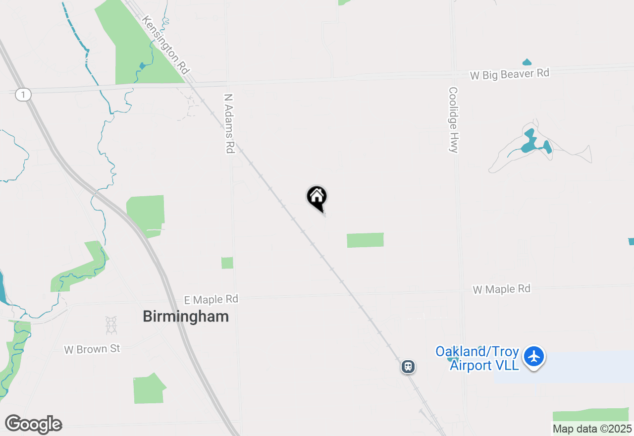 Map of 1679 Graefield Road, Birmingham, MI 48009