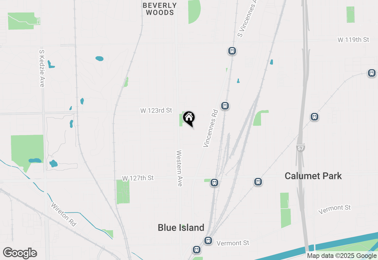 Map of 2324 Orchard Street, Blue Island, IL 60406