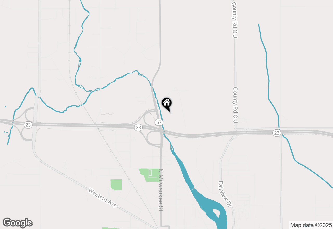 Map of N6282 River Heights Dr, Plymouth, WI 53073