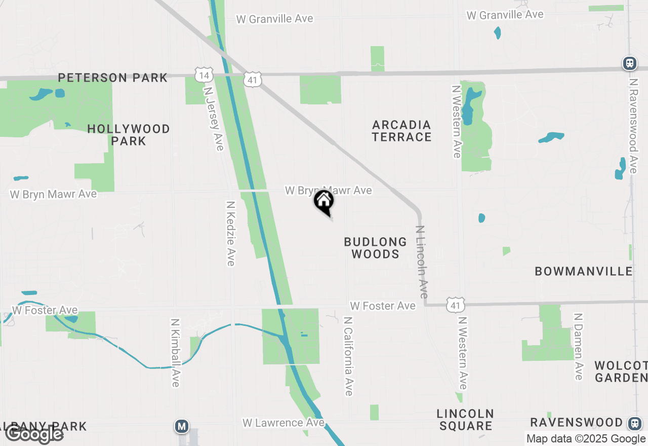 Map of 2847 W Catalpa Avenue, Chicago, IL 60625