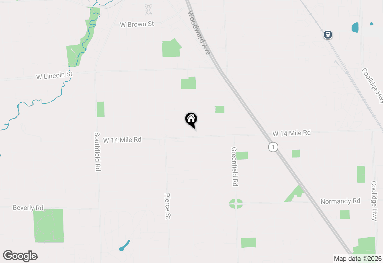 Map of 498 Bird Avenue, Birmingham, MI 48009