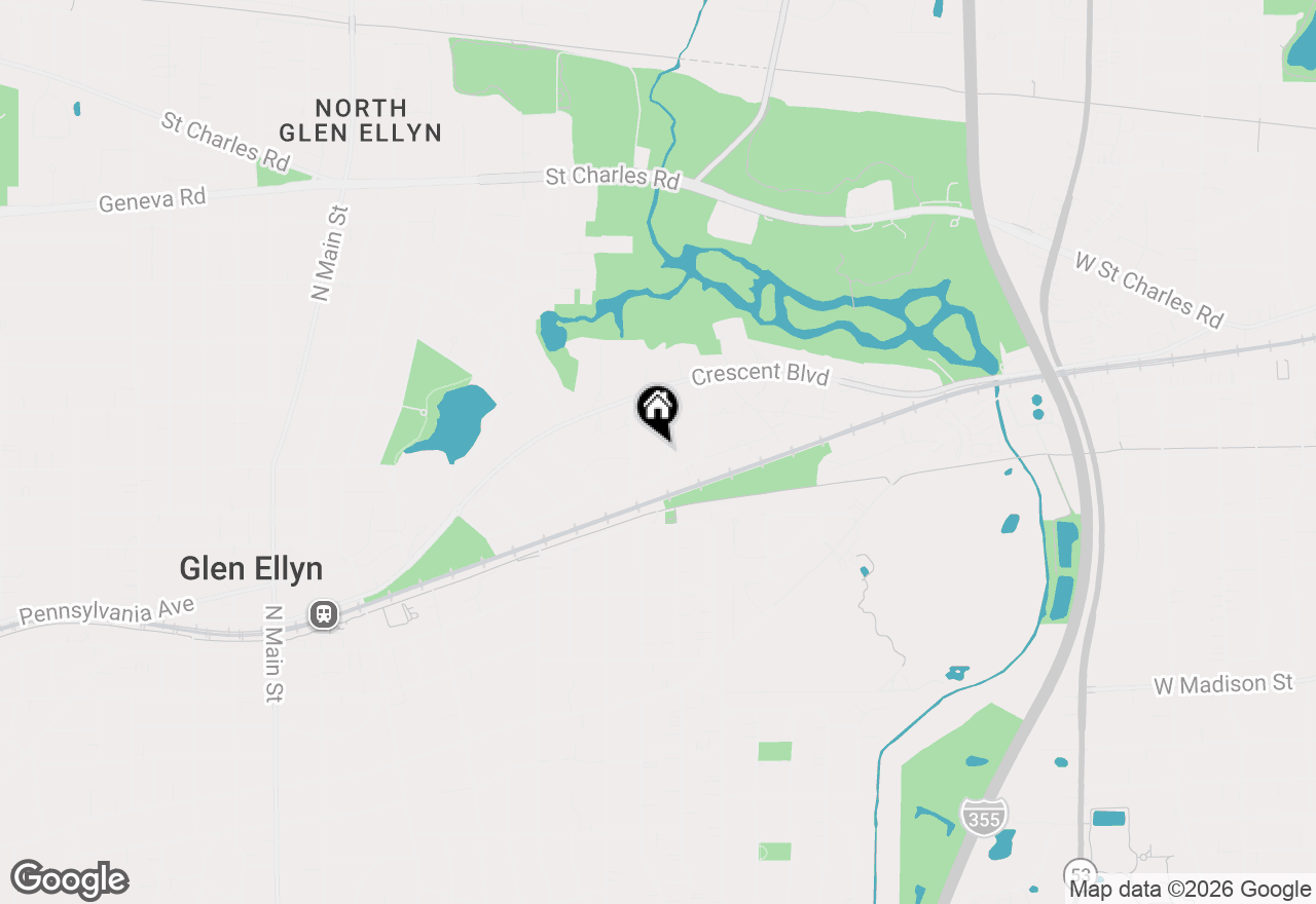 Map of 600 Midway Park Avenue, Glen Ellyn, IL 60137