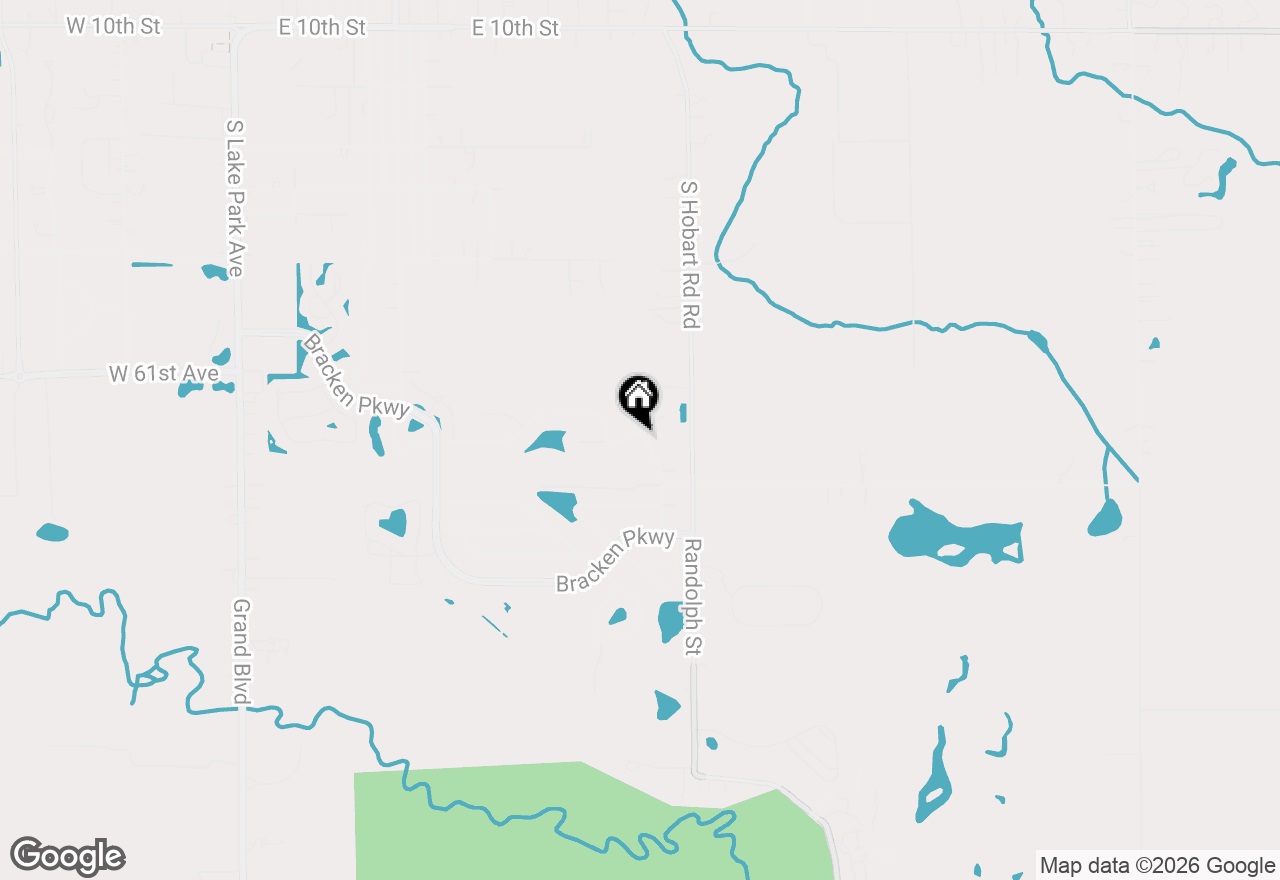 Map of 1409 Independence Drive, Hobart, IN 46342