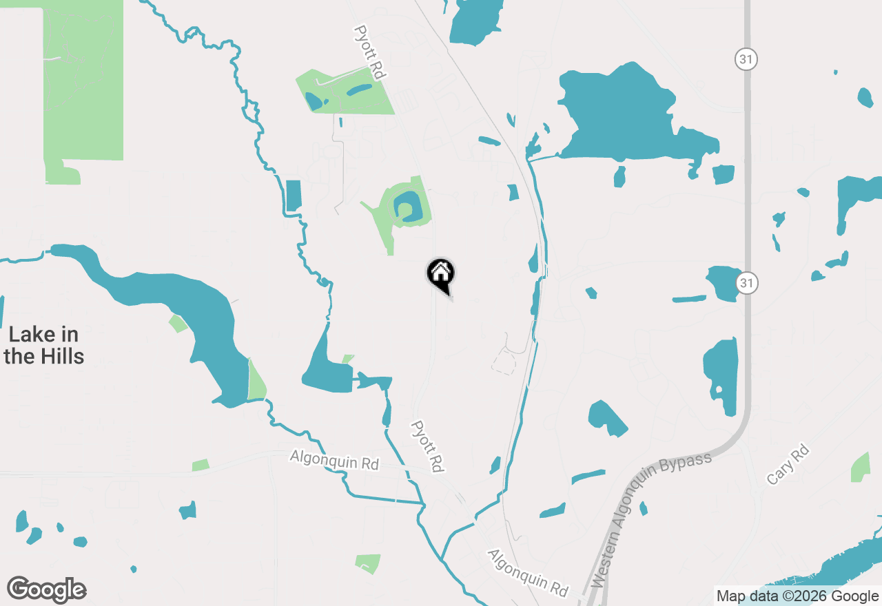 Map of 7 Elizabeth Court, Lake In The Hills, IL 60156
