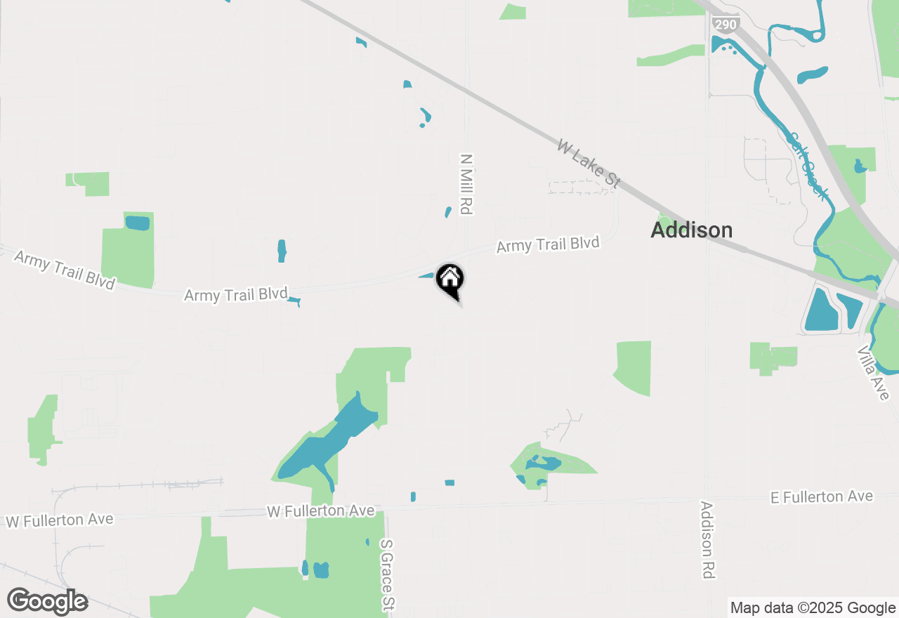 Map of 620 W Natalie Lane, Addison, IL 60101