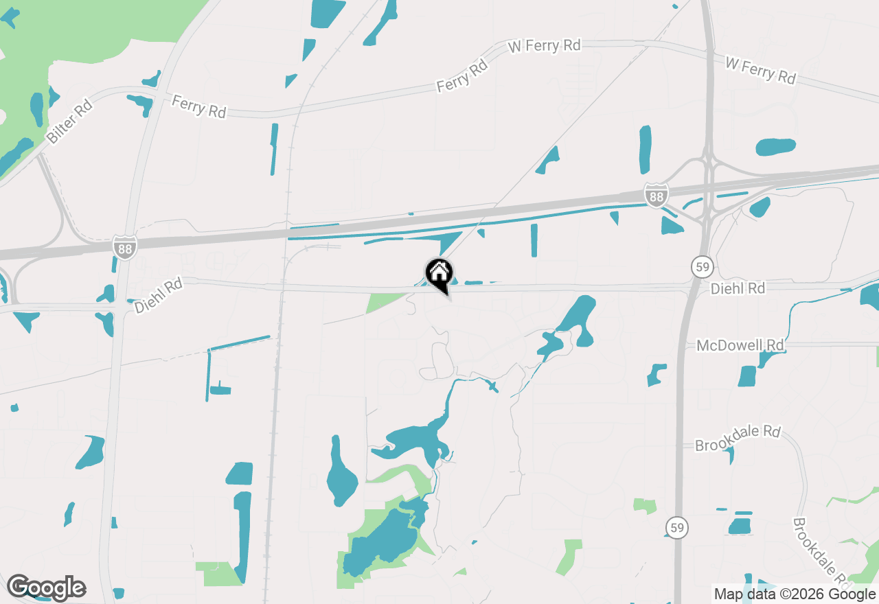 Map of 1628 Hilton Head Drive, Naperville, IL 60563