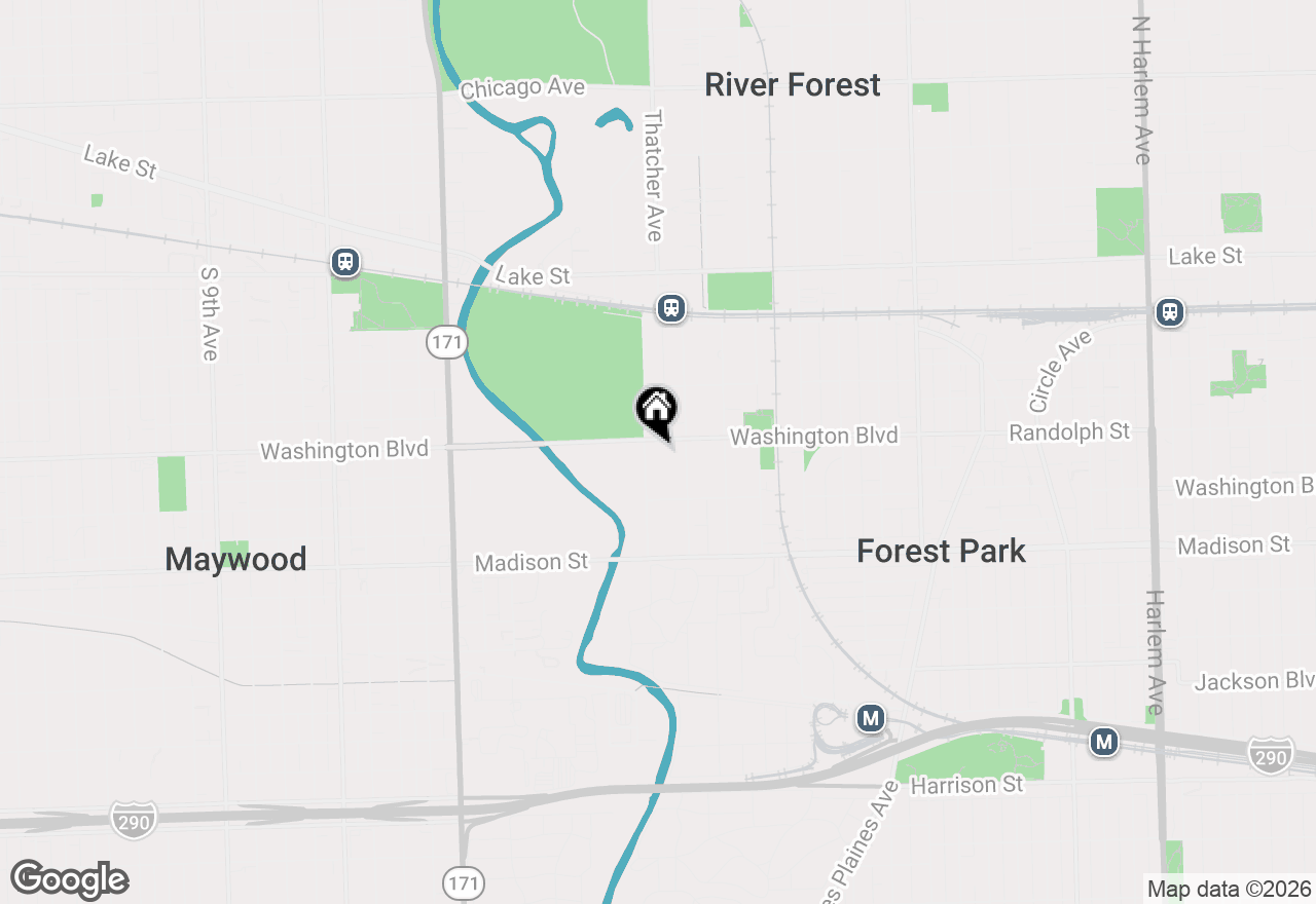 Map of 139 Thatcher Avenue, River Forest, IL 60305