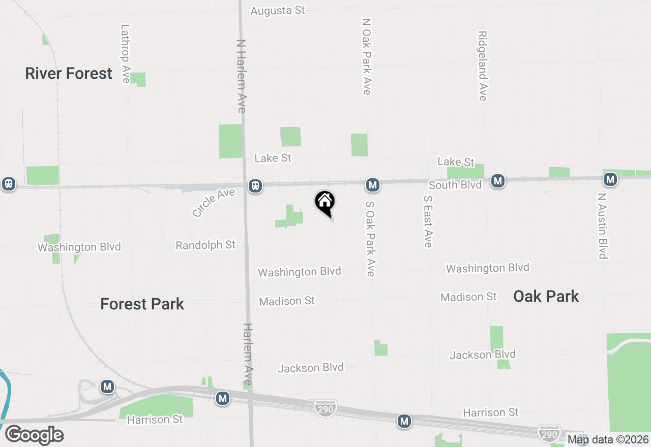 Map of 224 Clinton Avenue, Oak Park, IL 60302