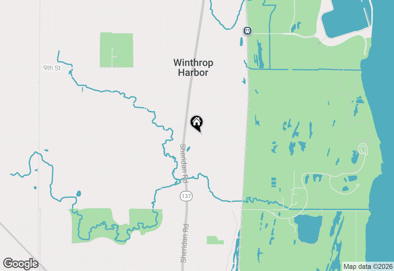 Map of 1808 13th Street, Winthrop Harbor, IL 60096