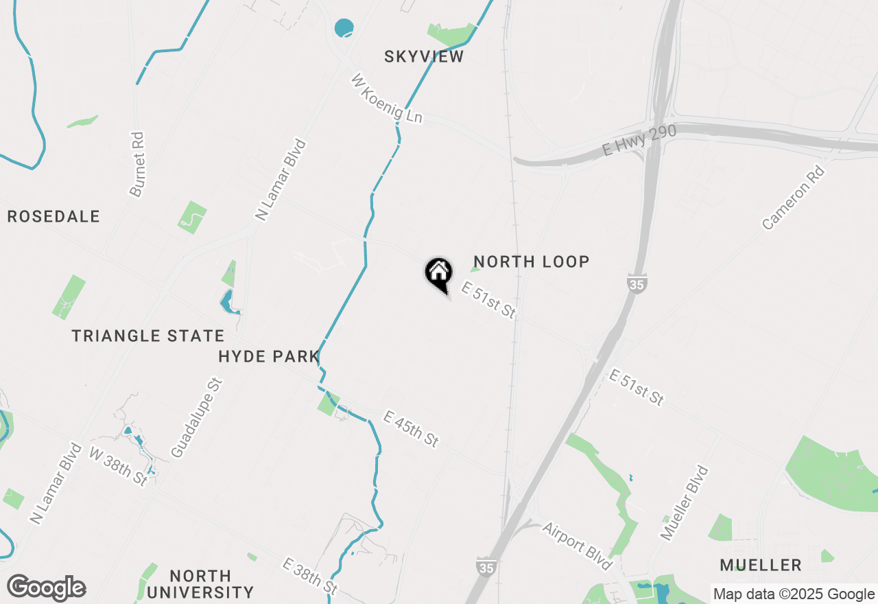 Map of 4911 Duval, Austin, TX 78751