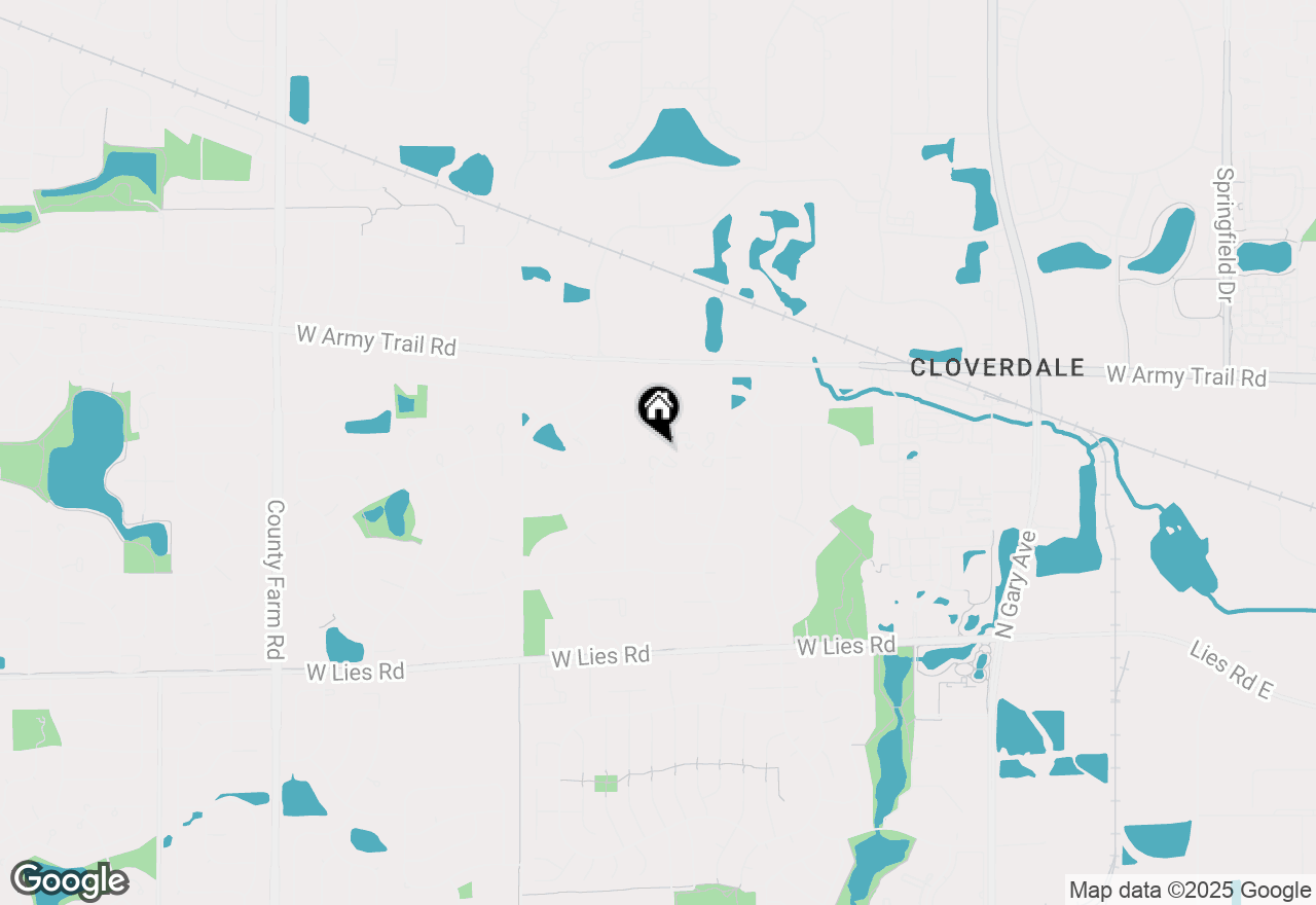 Map of 1277 Donegal Court, Carol Stream, IL 60188