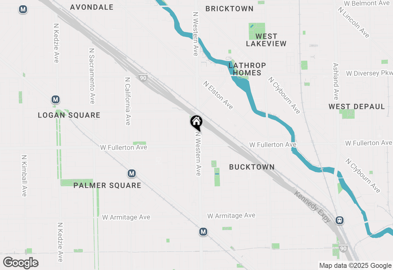 Map of 2436 N Western, Chicago, IL 60647