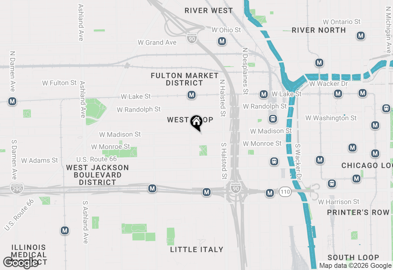 Map of 939 W Madison Street #507, Chicago, IL 60607