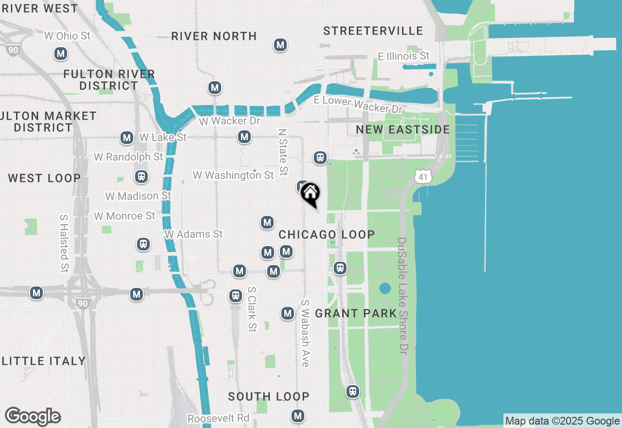 Map of 65 E Monroe Street #4010, Chicago, IL 60603