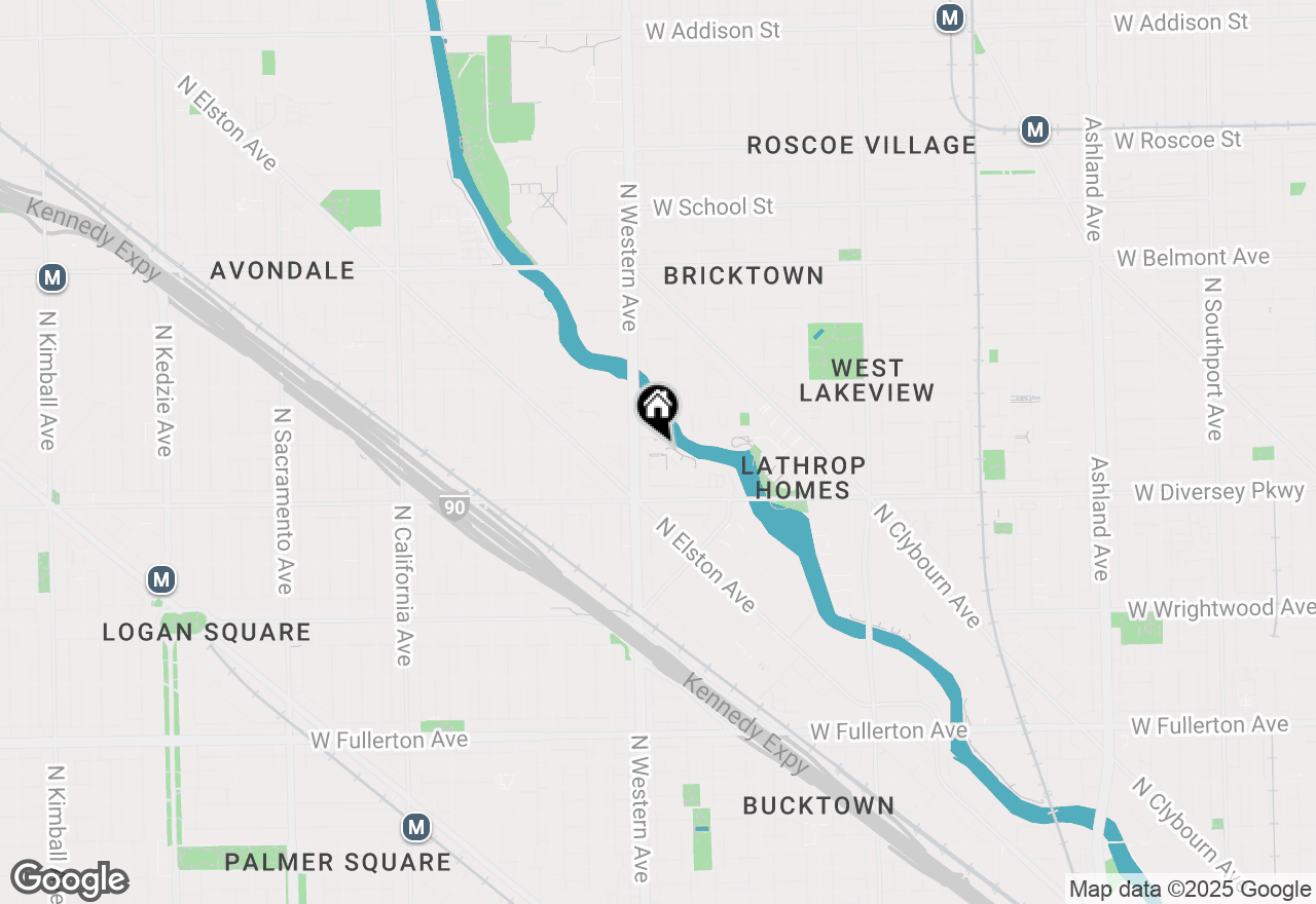 Map of 2337 W George Street, Chicago, IL 60618