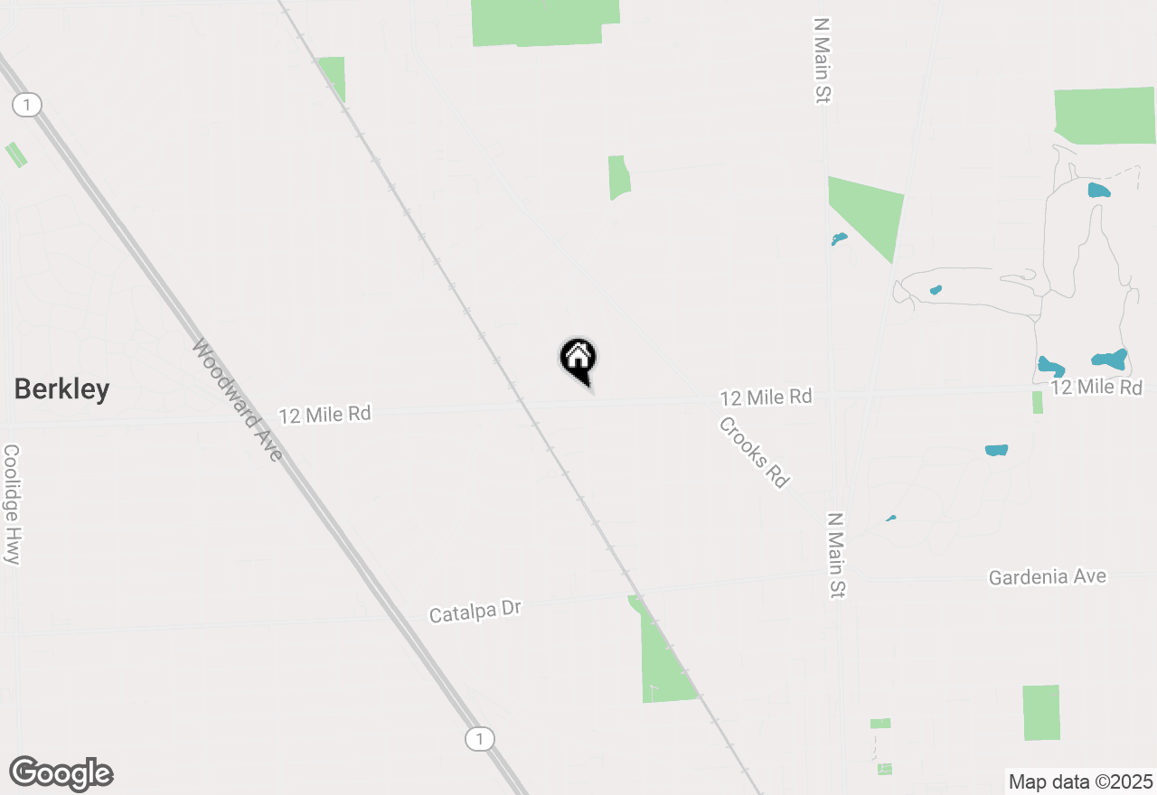 Map of 1108 W 12 Mile Road, Royal Oak, MI 48073