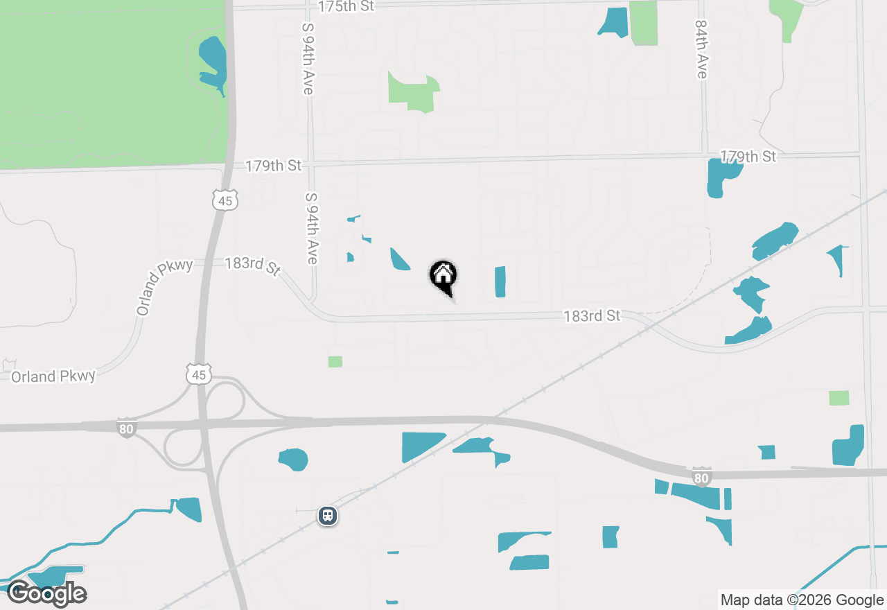 Map of 9038 Mansfield Drive, Tinley Park, IL 60487